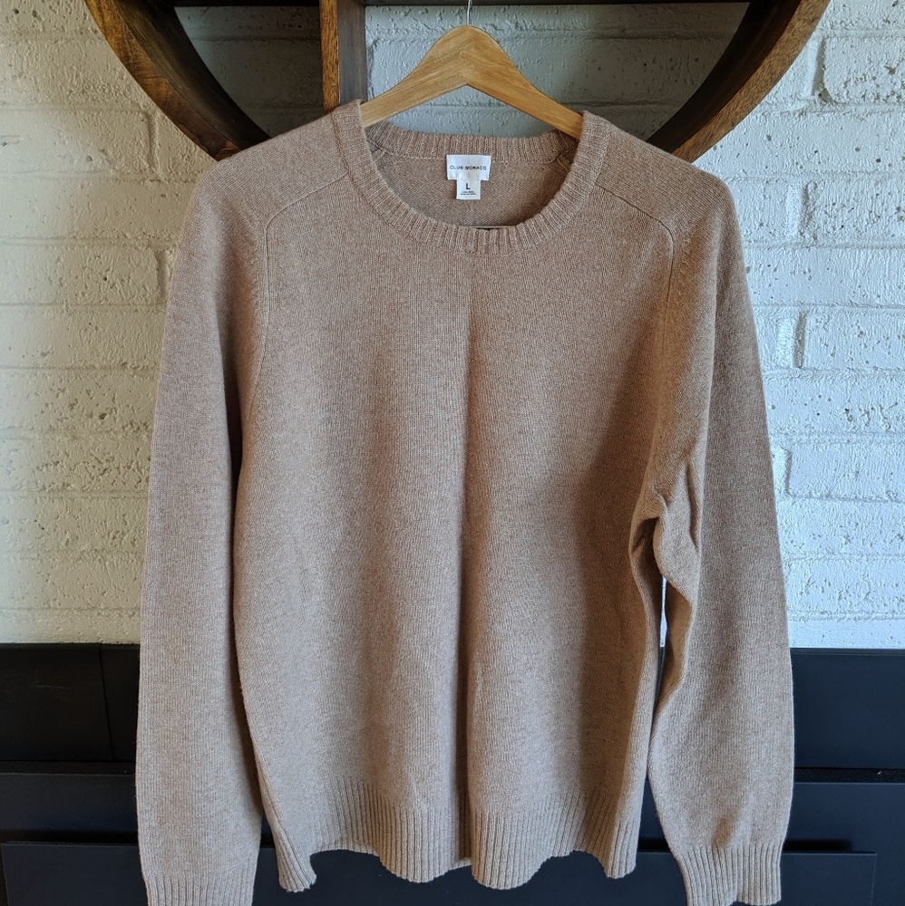 Club Monaco Men's Tan Wool Sweater